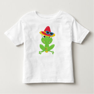 Niedlicher Frosch, kleiner Frosch, Grüner Frosch,  Kleinkind T-shirt