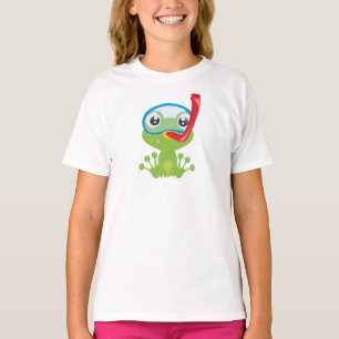Niedlicher Frosch, kleiner Frosch, grüner Frosch,  T-Shirt