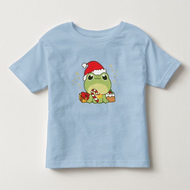 Niedlicher Frosch Kleinkind T-shirt (Vorderseite)