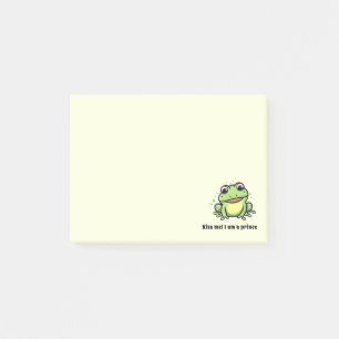 Niedlicher Frosch küsst mich Post-it Klebezettel