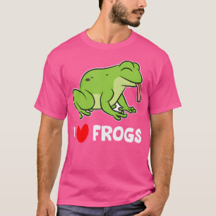 Niedlicher Frosch Lover I Liebe Frosch T-Shirt