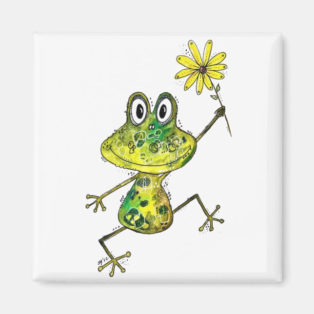Niedlicher Frosch Magnet (Vorne)