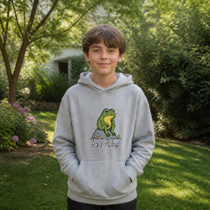 Niedlicher Frosch-Meme Hoodie