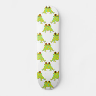 Niedlicher Frosch - Nahtloses Muster Skateboard