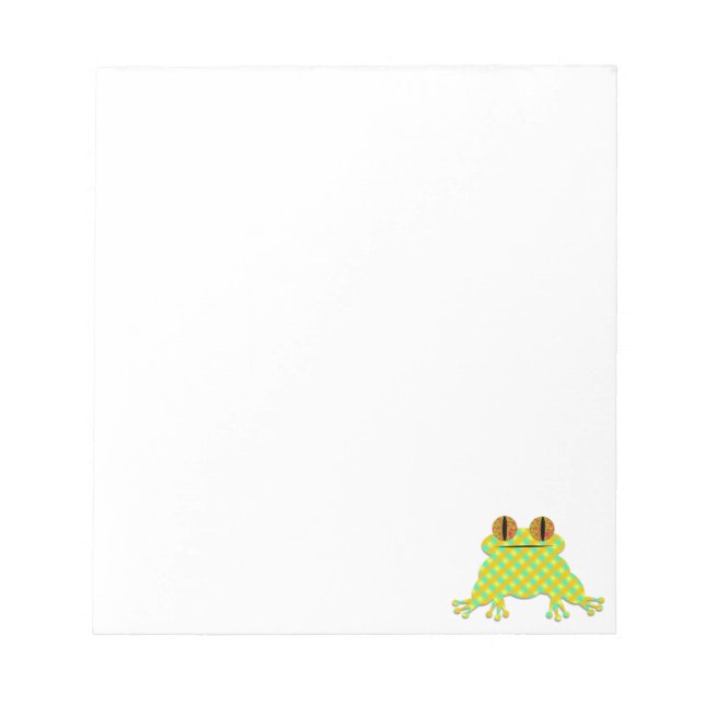 Niedlicher Frosch Notizblock (Vorderseite)