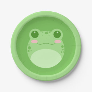 Niedlicher Frosch Pappteller