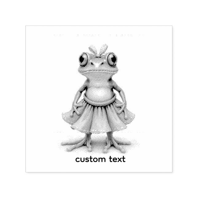 Niedlicher Frosch Permastempel (Design)