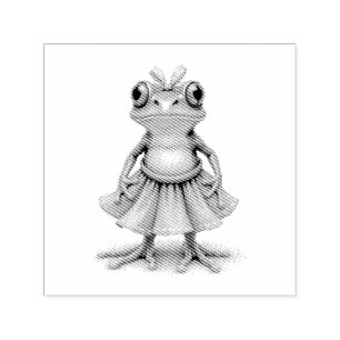 Niedlicher Frosch Permastempel