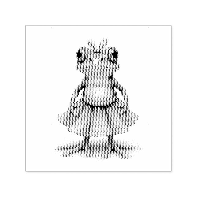 Niedlicher Frosch Permastempel (Design)