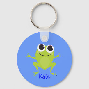 Niedlicher Frosch - Personalisiert Schlüsselanhänger
