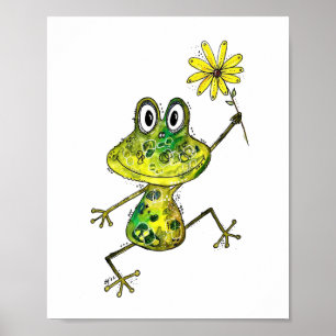 Niedlicher Frosch Poster