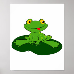 niedlicher Frosch Poster