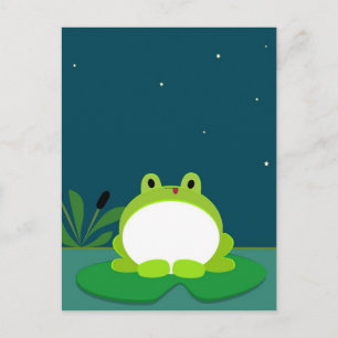 Niedlicher Frosch Postkarte