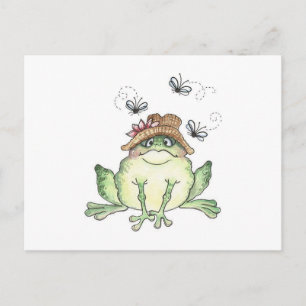 Niedlicher Frosch Postkarte