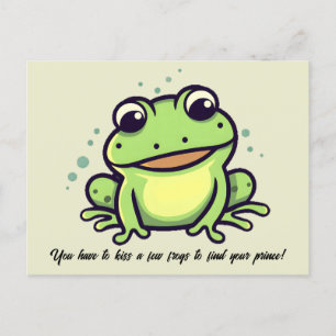 Niedlicher Frosch Postkarte
