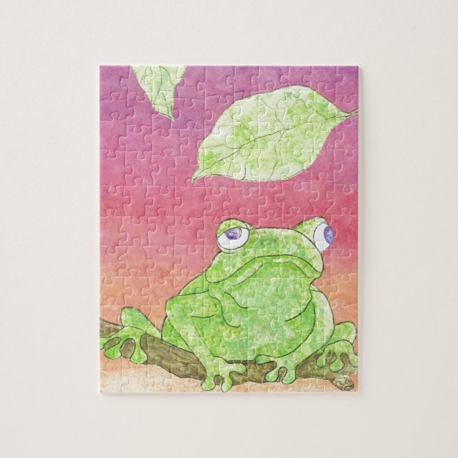 niedlicher Frosch Puzzle (Vertikal)