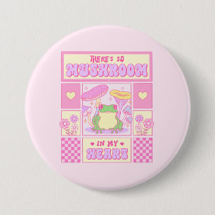 Niedlicher Frosch und Pilz - Funny Romantic Button
