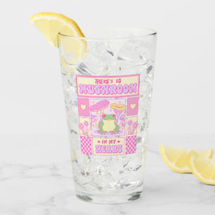 Niedlicher Frosch und Pilz - Funny Romantic Glas