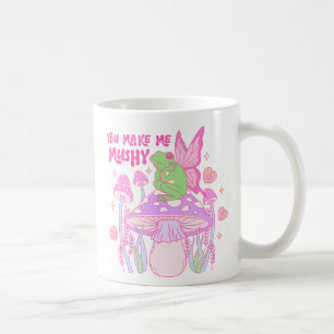 Niedlicher Frosch und Pilz - Ihr macht mich leise Kaffeetasse