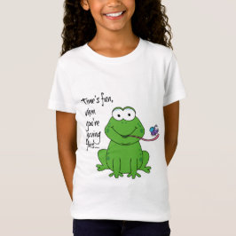 Niedlicher Frosch Zeit macht Spaß, wenn du Fliegen T-Shirt
