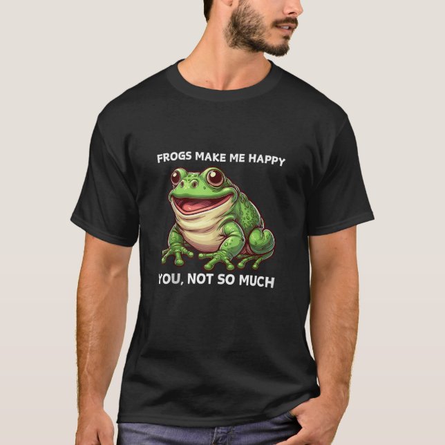 Niedlicher Froschfreund Kawaii-Frösch T-Shirt (Vorderseite)