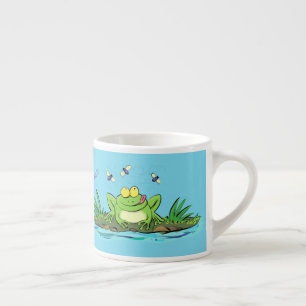 Niedlicher Froschfrosch Cartoon Espressotasse