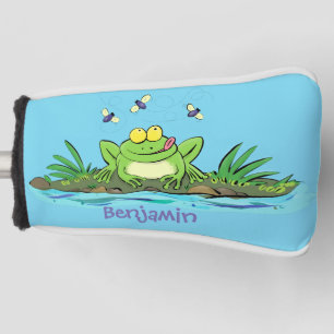 Niedlicher Froschfrosch Cartoon Golf Headcover