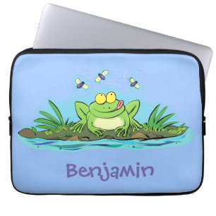 Niedlicher Froschfrosch Cartoon Laptopschutzhülle