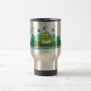 Niedlicher Froschfrosch Cartoon Reisebecher