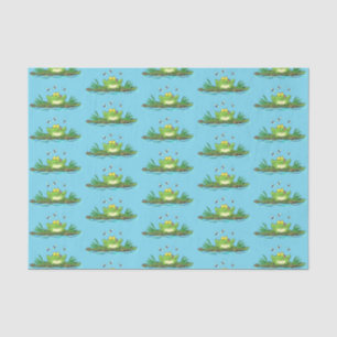Niedlicher Froschfrosch Cartoon Seidenpapier