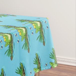 Niedlicher Froschfrosch Cartoon Tischdecke