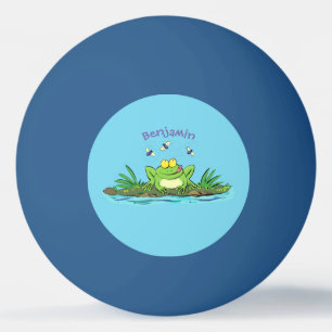 Niedlicher Froschfrosch Cartoon Tischtennisball