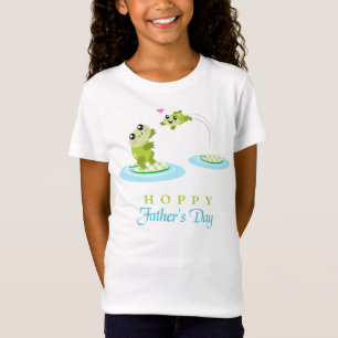 Niedlicher Froschhoppy Happy Vatertag T-Shirt