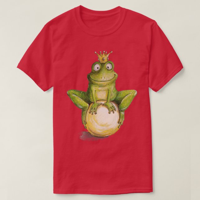 niedlicher Froschkern, weibliche Herren T-Shirt (Design vorne)