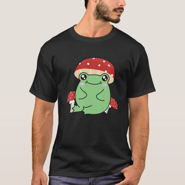 Niedlicher Froschmückhut - Kernästhetik T-Shirt (Vorderseite)