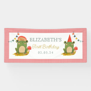 Niedlicher Froschpilz Banner
