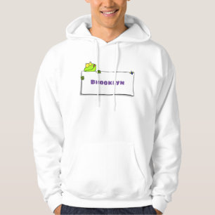 Niedlicher Froschsigne Cartoon Abbildung Hoodie