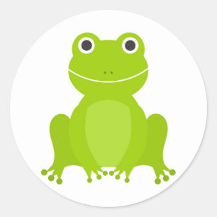 Niedlicher Froschsticker Runder Aufkleber