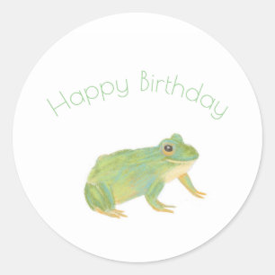Niedlicher Froschsticker Runder Aufkleber