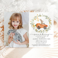 Niedlicher Frühling Bunny Rabbit Wildblume Geburts