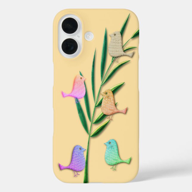 Niedlicher Frühling Sommerpaare Vögel Case-Mate iPhone Hülle (Rückseite)