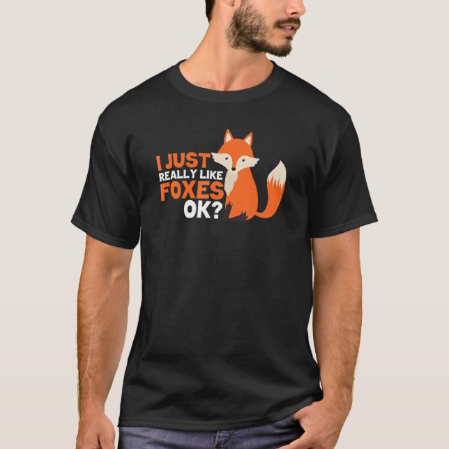 Niedlicher Fuchs, den ich einfach nur füchse mag T-Shirt (Vorderseite)