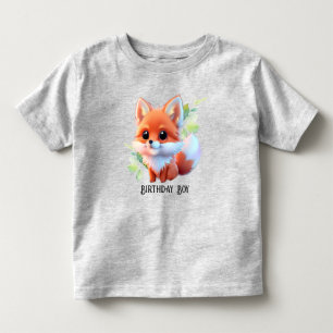 Niedlicher Fuchs, der Waldtiere zeichne, Waldfreun Kleinkind T-shirt
