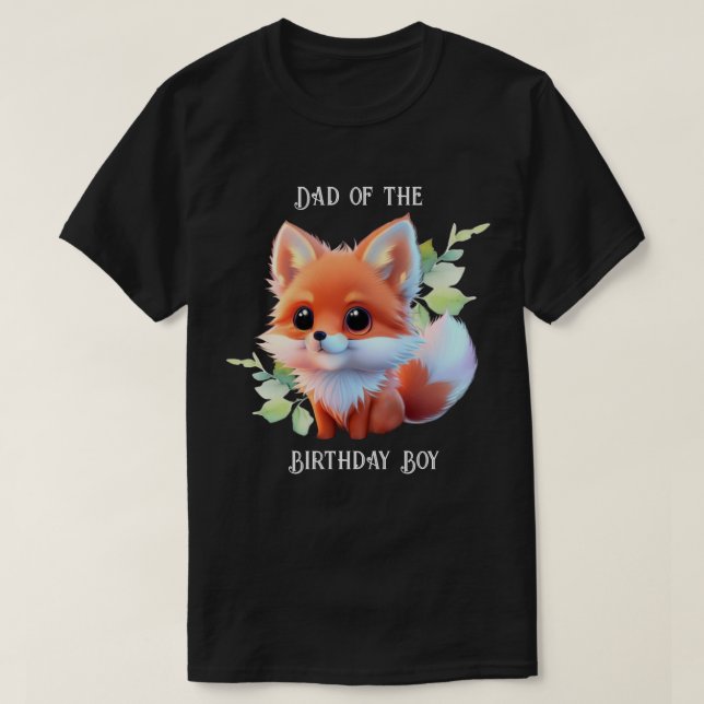 Niedlicher Fuchs, der Waldtiere zeichne, Waldfreun T-Shirt (Design vorne)