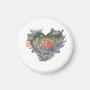 Niedlicher Fuchs des Earth Day Magnet