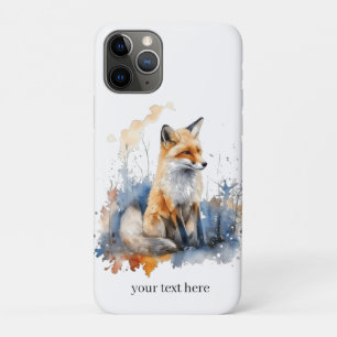 Niedlicher Fuchs in blau und orange Case-Mate iPhone Hülle