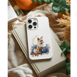 Niedlicher Fuchs in blau und orange Case-Mate iPhone Hülle