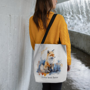 Niedlicher Fuchs in Blau und Orange, individuell e