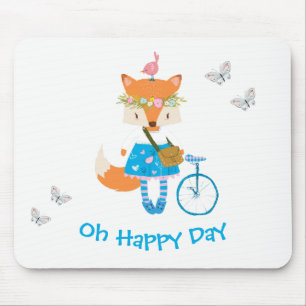 Niedlicher Fuchs, lustige Kinder, Mousepad