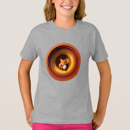 Niedlicher Fuchs mit geometrischem Osterei im Papi T-Shirt